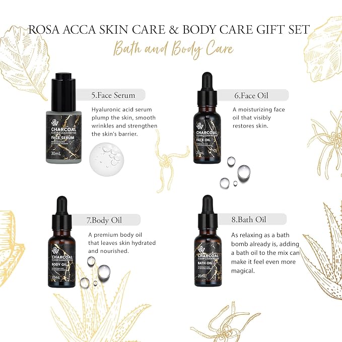 23 Pcs Mother's Day Gift for Mom, Charcoal Skin Care Set for Women & Men - Image 4