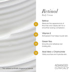Advanced Clinicals Retinol Cream + Collagen Peptides Body Moisturizer & Face - Image 4