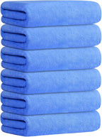JML Bath Towel, Microfiber Bathroom Towels Set 6 Pack 30" x 60" by JML