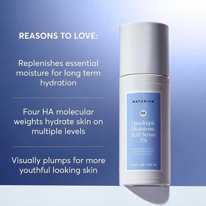 Naturium Quadruple Hyaluronic Acid Serum 5% Jumbo, Hydrating & Plumping Face - Image 3