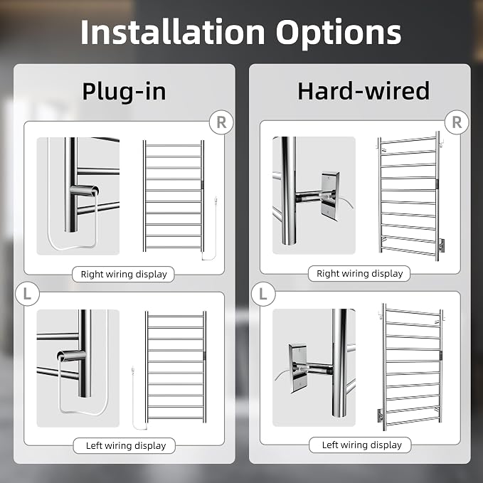 P&Dlusir Towel Warmer, Heated Towel Rack - Image 5