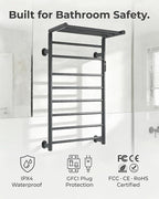Foldable Heated Towel Rack, Dual-Zone Electric Towel Warmer Rack - Image 5