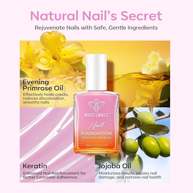 modelones Nail Strengthener Jelly Purple Pink Nail Repair - Image 6