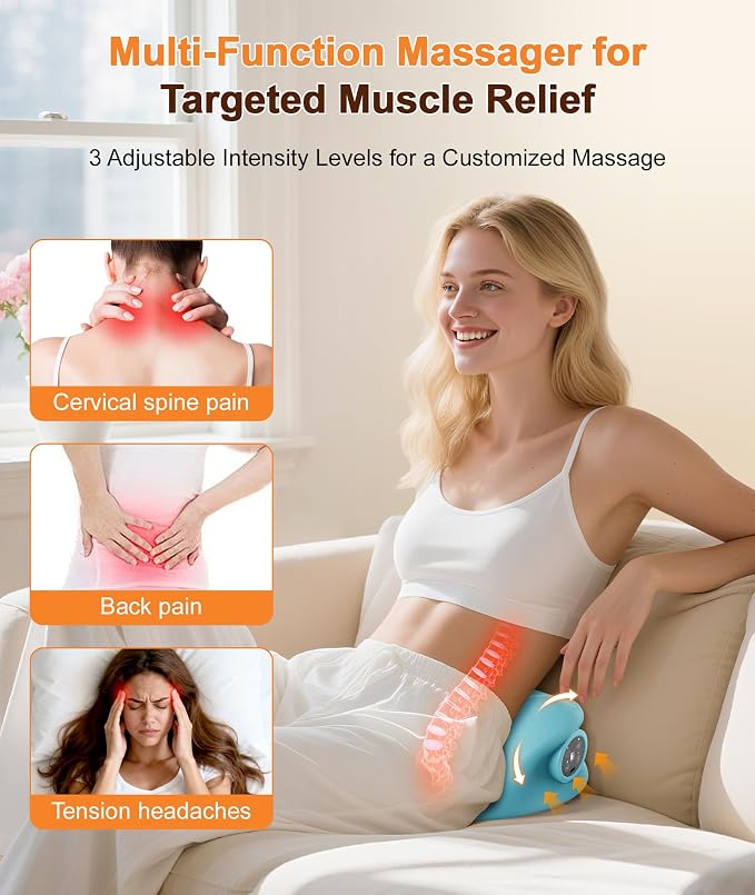 Ringco Neck Massager with Heat & Vibration 3 Level Adjustable, Heated Neck - Image 6