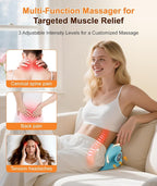Ringco Neck Massager with Heat & Vibration 3 Level Adjustable, Heated Neck - Image 6