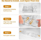 Foldable Bathtub Tray, Expandable to 80cm Acrylic Bath Tray - Image 6