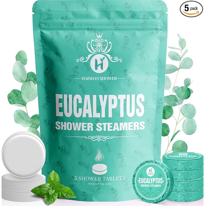 Shower Steamers Aromatherapy, Basket Set by HaishanShower