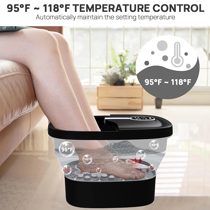 HOSPAN Collapsible Foot Spa Electric Rotary Massage, Foot Bath - Image 4