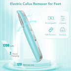 Electric Callus Remover for Feet, Professional Pedicure Kit Foot Scrubber for - Image 2