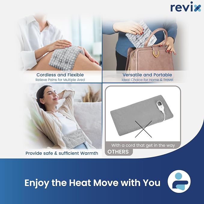 REVIX Microwave Heating Pad, 6 * 12" Multipurpose Heating Pad Microwavable - Image 7