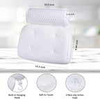 Bath Pillow for Tub Support Neck and Back, Bathtub Pillow Bath Accessories for - Image 4