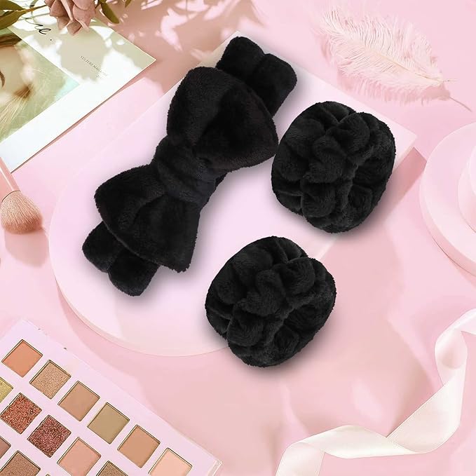 WSYUB Makeup Headbands, and 2Pcs Wrist Spa Wash Band Absorbent Wristbands - Image 7