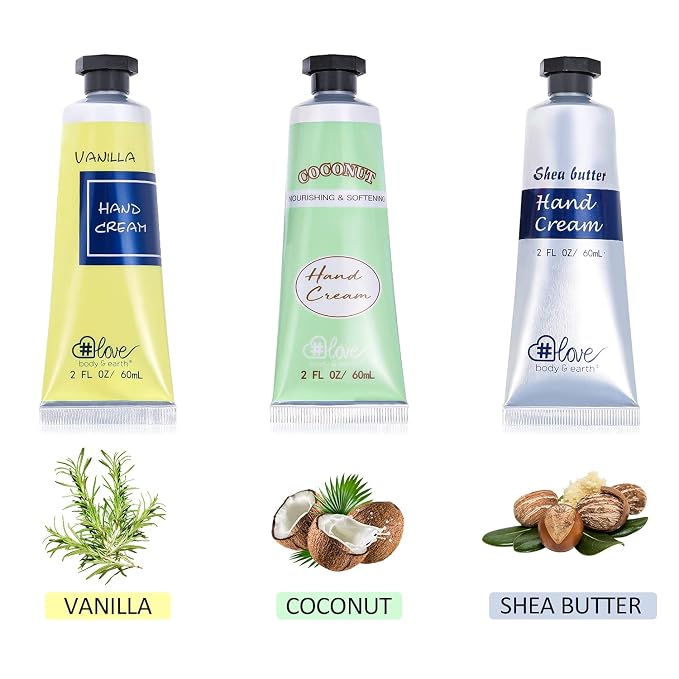 BODY & EARTH # LOVE Hand Cream Gift Set, Mothers Day Gifts - Image 3