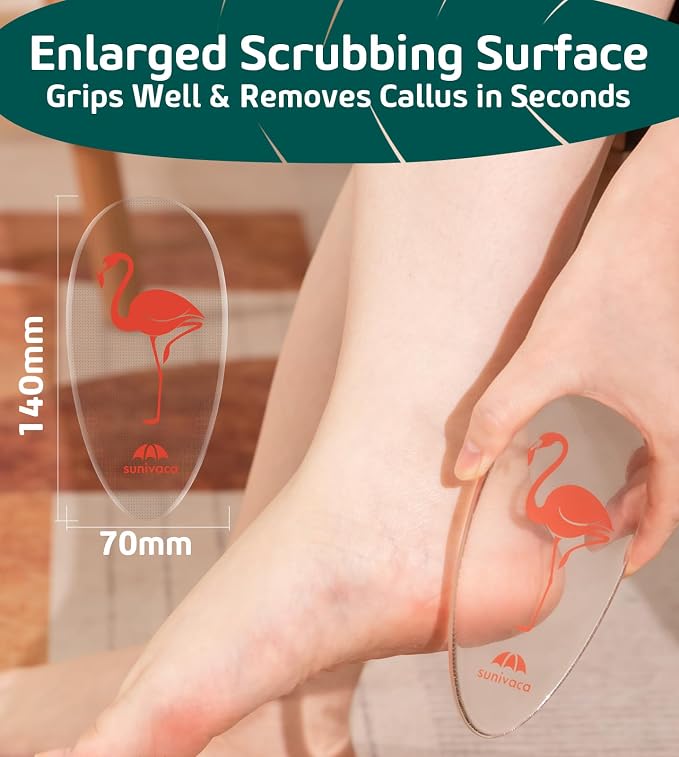 Glass Foot File Callus Remover for Feet, Flamingo Gifts for Women, Feet - Image 4
