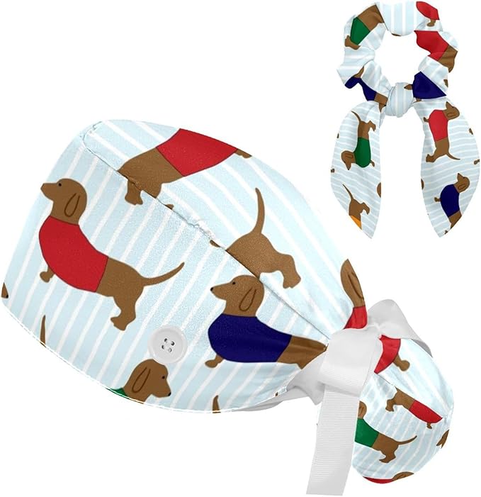 Ethnic Aztec Pattern Adjustable Scrub Cap Hat by otnrnondcl