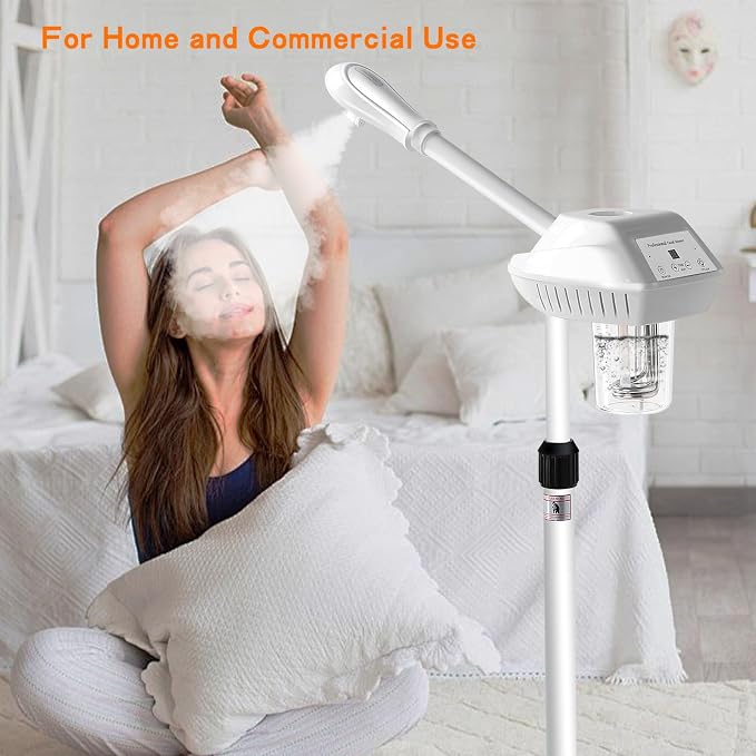 Professional Facial Steamer for Deep Cleansing and Hydration, Ozone Spa Face - Image 7