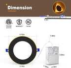VOLISUN 12 Pack 4 Inch Black Recessed Light - Image 4