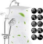 Hibbent cUPC Certified All Metal 12" Rainfall Showerhead Combo, High Pressure by Hibbent