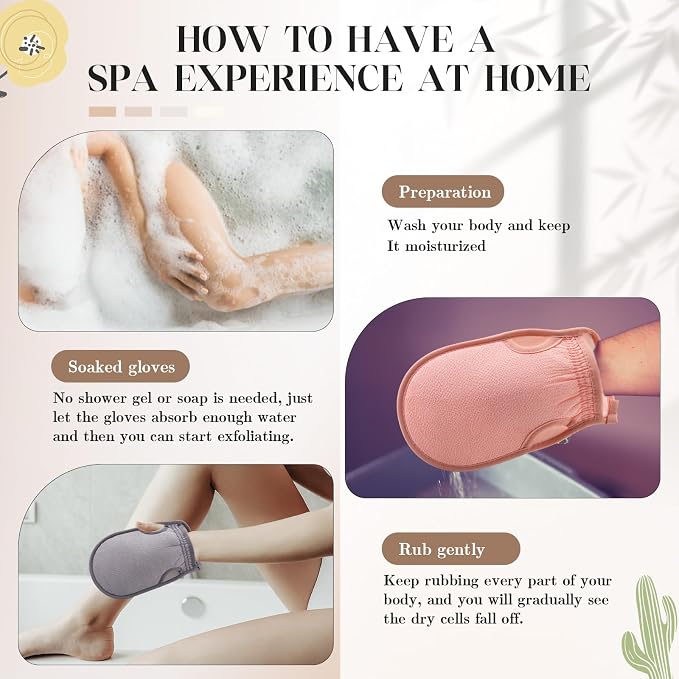 Gilprop 3 Pcs Korean Exfoliating Gloves - Image 4