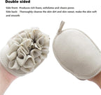 3 Pack Body Sponge Brushes Pouf Mesh Brush Shower Glove - Image 2