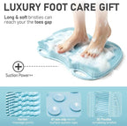 XL Shower Foot Scrubber Mat, Silicone Feet Massage Scrubber in Shower Clean - Image 3