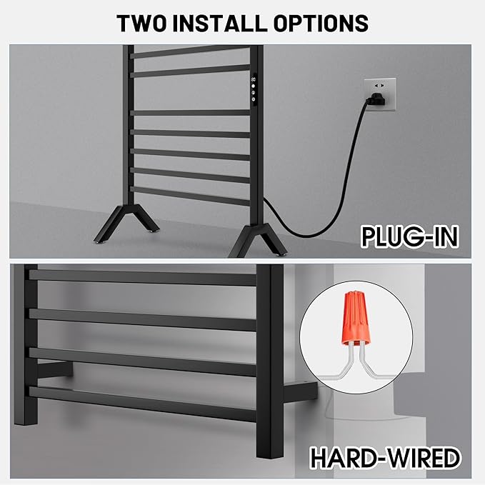 Poloma Wall Mounted & Freestanding Towel Warmer Rack - Image 5