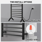 Poloma Wall Mounted & Freestanding Towel Warmer Rack - Image 5