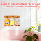 Baby and Kids Bath Loofah Sponge, Soft and Absorbent Toddler Exfoliating Body - Image 5