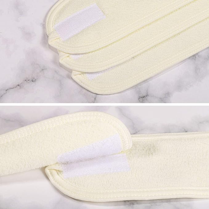Whaline Spa Facial Headband 4 Packs Head Wrap Terry Cloth Headband Adjustable - Image 5