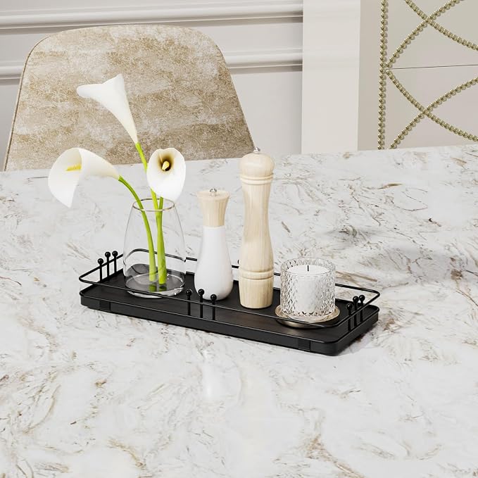 Bathroom Vanity Tray for Countertop Toiletries Perfume Makeup Soap Dispenser - Image 7