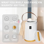Large Towel Warmer for Bathroom, Luxury Heated Towel Warmer Bucket for SPA - Image 5