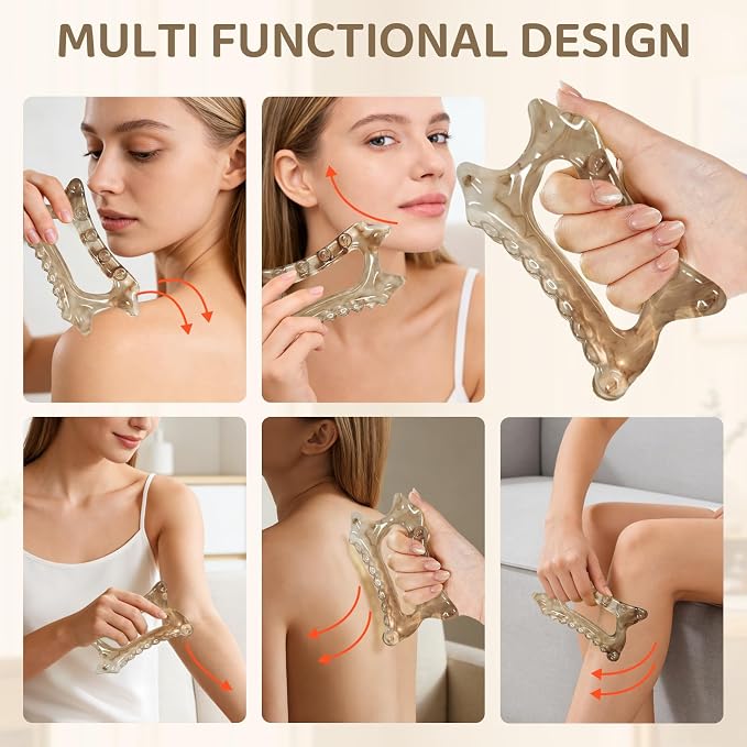 6-in-1 Resin Body Gua Sha Facial Tools - Image 6