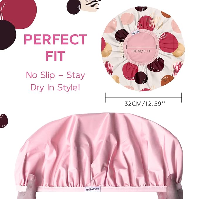 Years calm Waterproof Shower Cap - Image 2