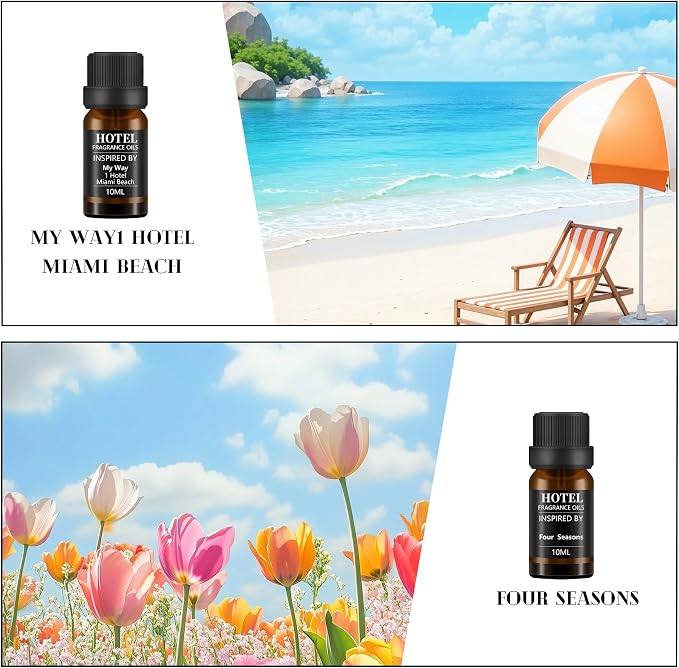 Hotel Collection Diffuser Essential Oil Gift Set, Hotel Scents - Image 2