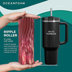 Oceanfoam Ripple Travel Foam Roller Firm Mini Foam Roller - Image 2