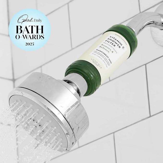 VOESH Vitamin C Shower Filter, Rainforest Mist, Shower Aromatherapy, Water - Image 3