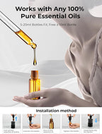 Waterless Diffuser for Essential Oil: Mini Battery Scent Diffuser for - Image 9