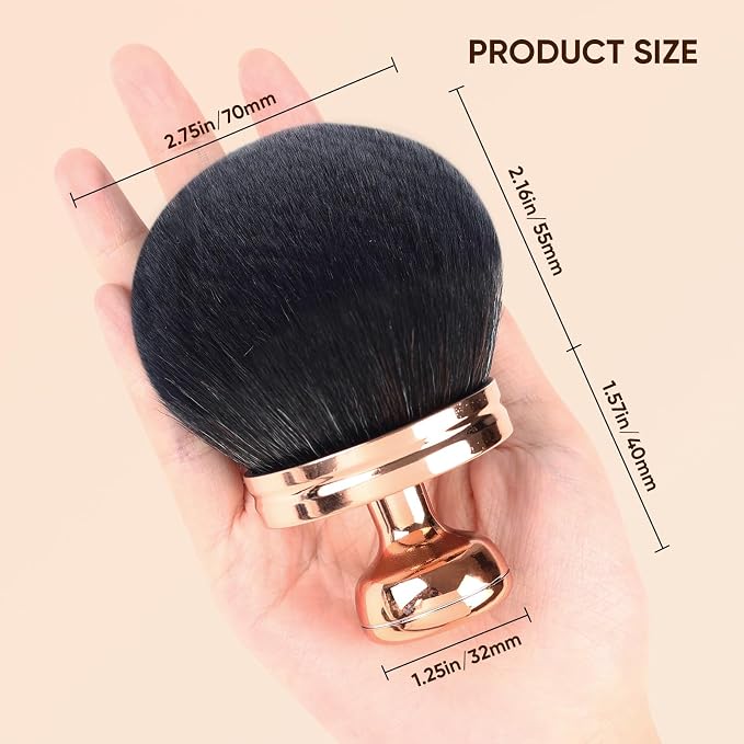 Professional Kabuki Brush, Extra Large Body Makeup Brush, Self Tanner Blend - Image 5