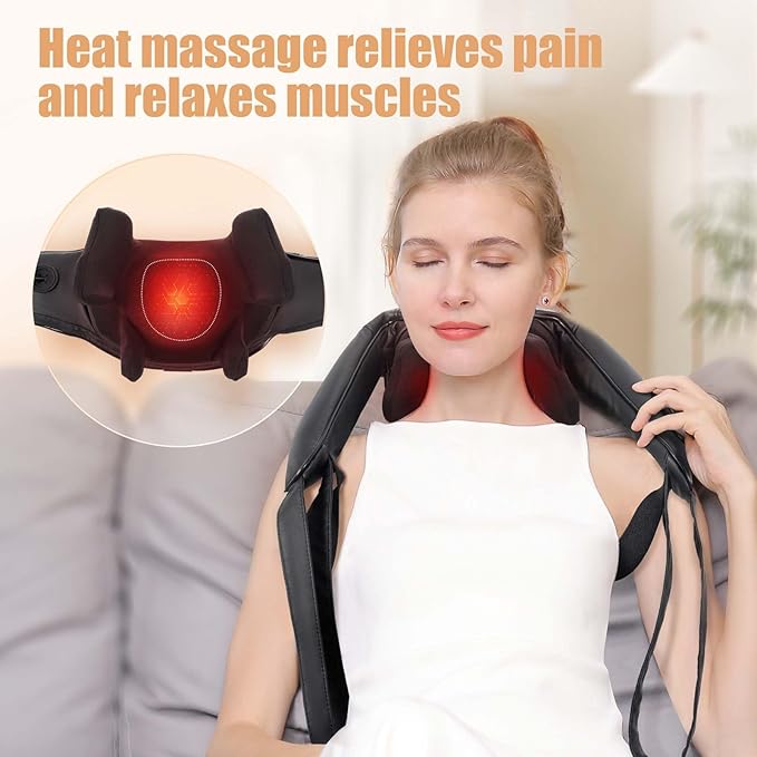 MASGRE Shiatsu Back and Neck Massager, Cordless Shoulder Massager - Image 3