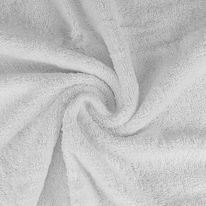 CASA COPENHAGEN Solitaire Mix 6 Pieces Towel Set- White + Grey Violet, 600 GSM - Image 3