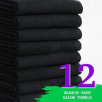 GREEN LIFESTYLE Black Microfiber Bleach Safe Towel Bulk Sets, Premium Spa - Image 5