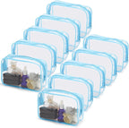 Tbestmax 10 Pcs Clear Cosmetic Bags Makeup Bags Portable Waterproof Travel by Tbestmax