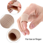 Blulu 24 Pieces Toe Tubes 0.98 Inches Cushion Tube Corn Pads - Image 3