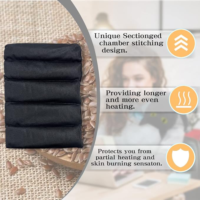 Microwave Heating Pad for Pain Relief, Back Pain, Neck Shoulder, Natural Heat - Image 5