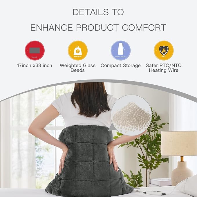 Weighted Heating pad XL 17''x33'' fsa Eligible Items only List hsa Store - Image 7