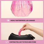 LEOBRO Disposable Shower Caps, Plastic Shower Caps - Image 6