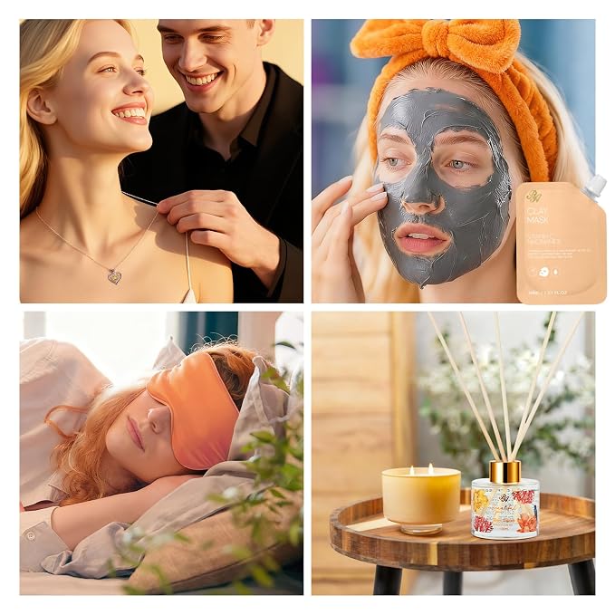 35 Pcs Mothers Day Gift for Women, Bergamot & Rose Bath & Body Gift Basket Set - Image 8