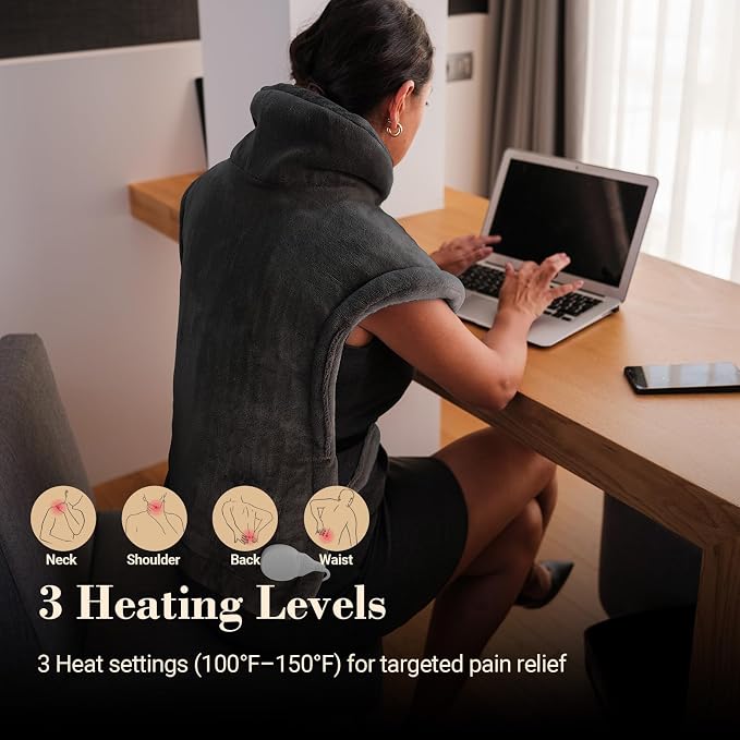 COMFIER Large Heating Pad for Back, FSA Eligible HSA Heating Pad for Neck and - Image 3
