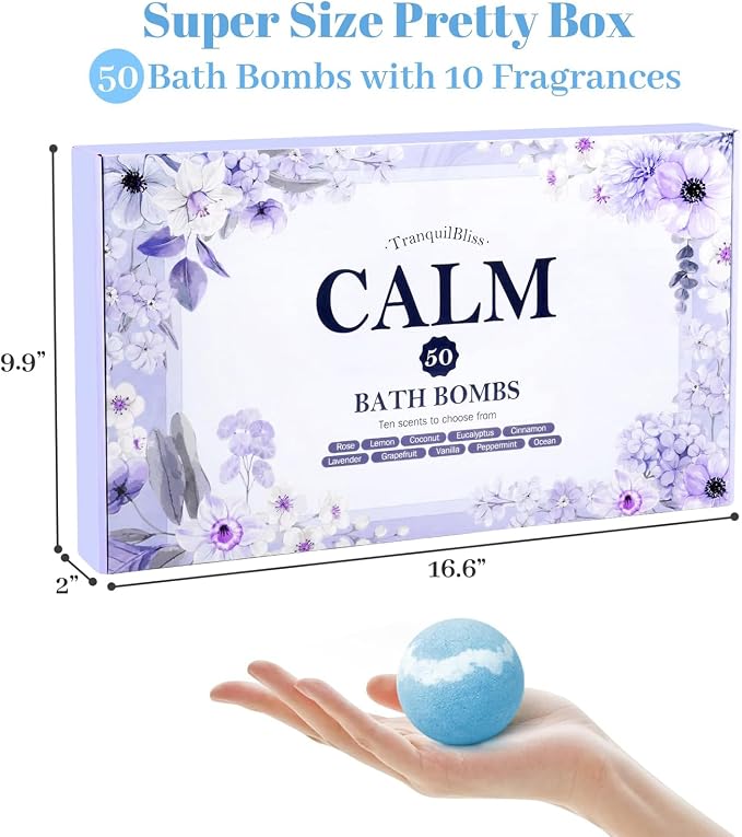 TranquilBliss Bath Bombs Set 50 PCS - Image 2
