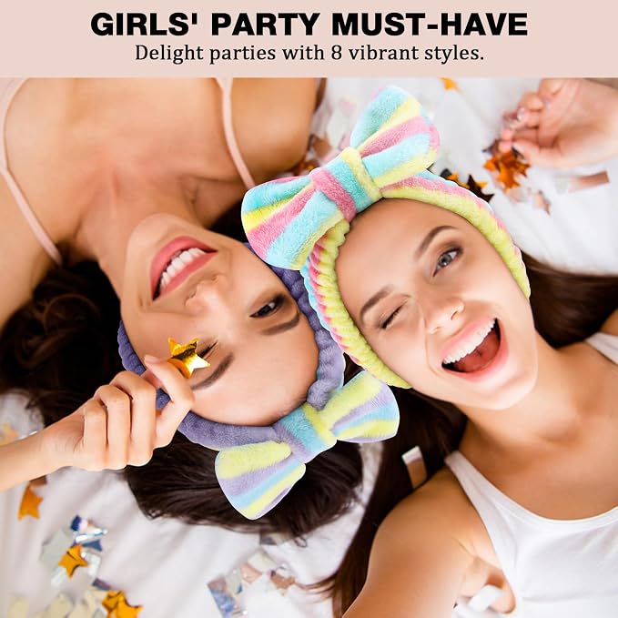 YOOVR 8pcs Spa Headband, Mothers Day Gifts Bulk, Stocking Stuffers - Image 4
